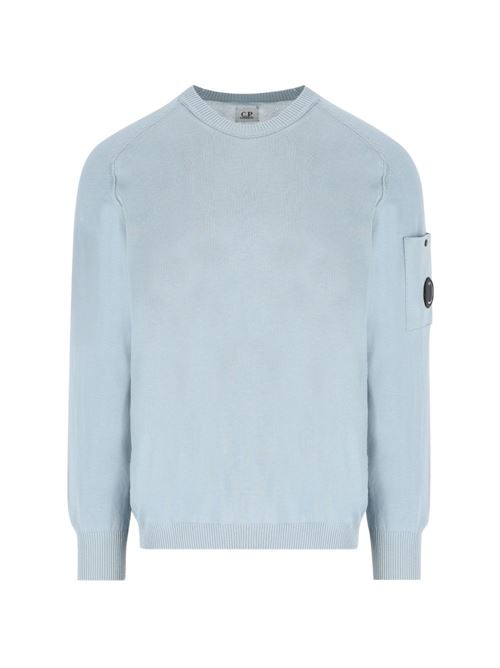 Maglia uomo girocollo celeste CP COMPANY | 20CMKN105A0063230809